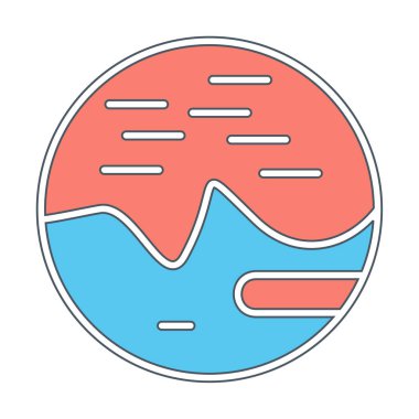 Gezegenler simgesi, vektör illüstrasyonu