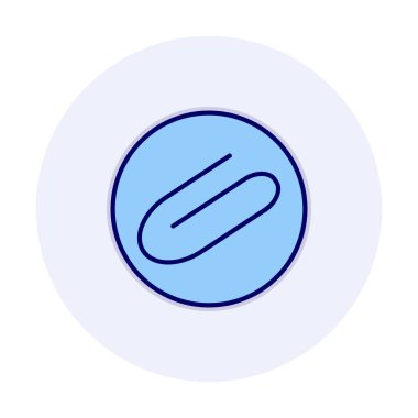 Eklenti simgesi. vektör renk çizimi