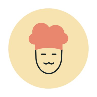 Şef simge vektör illüstrasyonu