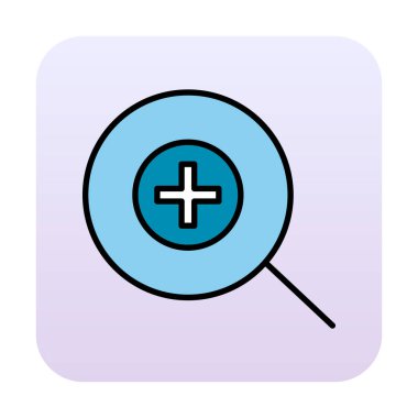 yakınlaştırma simgesi, vektör illüstrasyonu basit tasarım