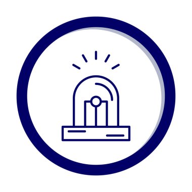 Siren simgesi vektör illüstrasyonu