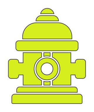 Modern yangın musluğu simgesinin vektör illüstrasyonu 