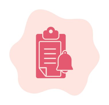 bildirim simgesi vektör illüstrasyonu. 