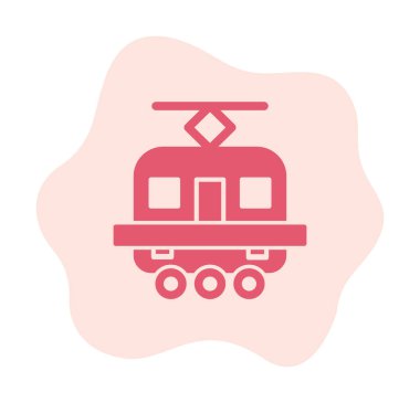 Tramvay simgesi. Moda Tramvay işareti logosu