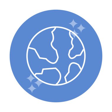 Dünya web simgesi vektör illüstrasyonu