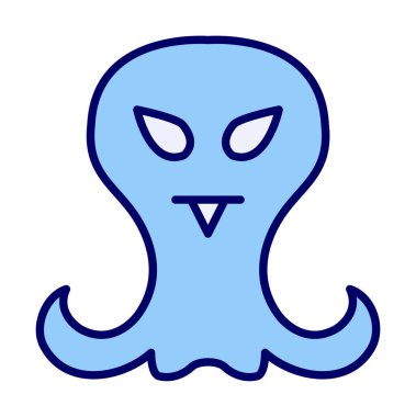 Sevimli uzaylı karakter Vektör illüstrasyonu