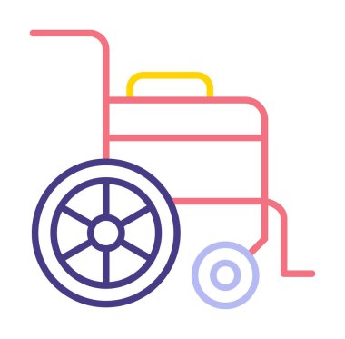 Tekerlek Sandalyesi vektör illüstrasyonu