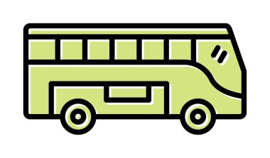 bus simgesi tasarım logo şablonu