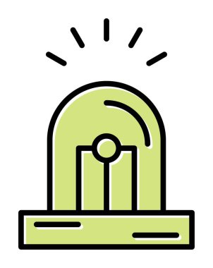 Siren simgesi vektör illüstrasyonu