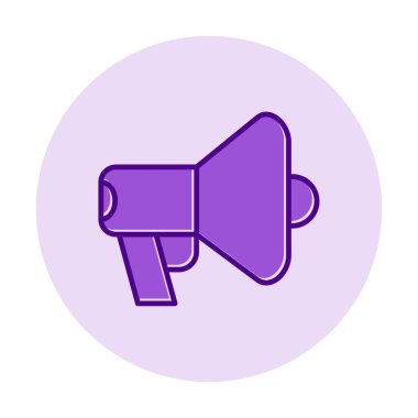 megafon simgesi, vektör illüstrasyonu