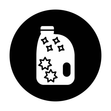 şişe düz simge vektör çizim