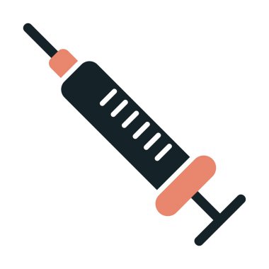 Enjeksiyon Virüsü simgesinin vektör çizimi