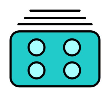 Menü web simgesi, vektör çizim