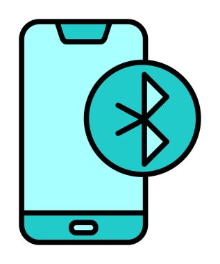 Bluetooth simgesi vektör çizim