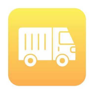 Van düz vektör simgesi