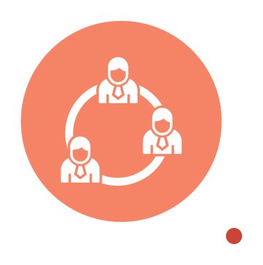 Takım iş web simgesi, vektör çizim