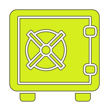 Güvenli kutu simgesinin vektör çizimi