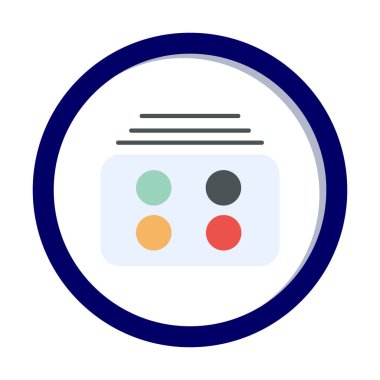 Menü web simgesi, vektör çizim