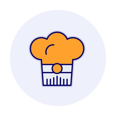 Şef şapka web simgesi beyaz arkaplanda izole edildi