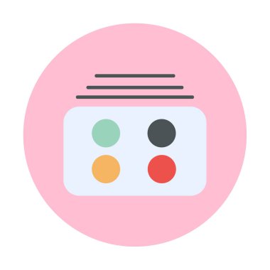 Menü web simgesi, vektör çizim