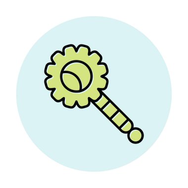 Çıngırak modern simgesinin vektör çizimi