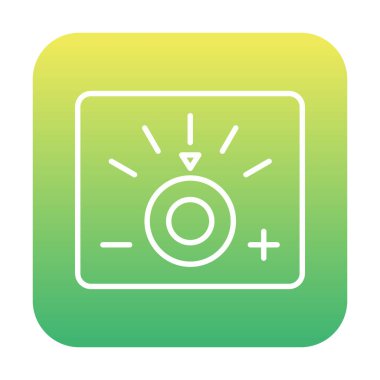 Loş simgenin vektör illüstrasyonu