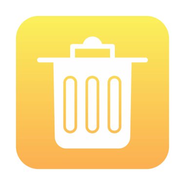 Çöp kutusu simgesi, Sembolü Sil, vektör illüstrasyonu