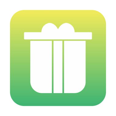 hediye kutusu simgesi, vektör illüstrasyonu  