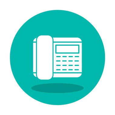 Basit Telefon Simgesi, vektör illüstrasyonu