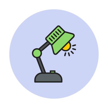 tablo lambası vektör illüstrasyonu