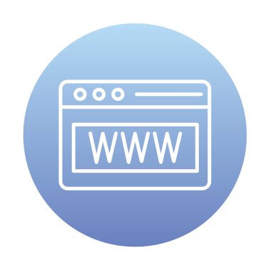 Web tarayıcı simgesi, vektör çizim