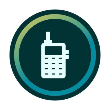 eski telefon simgesini, vektör çizim