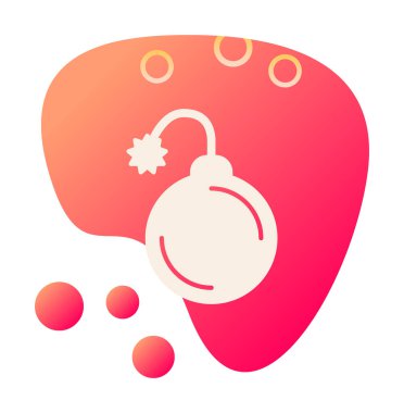 Bomba yassı ikon. vektör renk çizimi