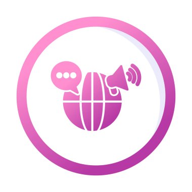 Küresel Pazarlama vektör illüstrasyonu, simge ögesi arka planı                                    