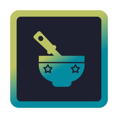 Bebek maması simgesinin vektör illüstrasyonu