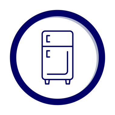 buzdolabı vektör simgesi çizelgesi çizimi