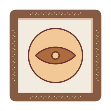 Göz simgesi, vektör illüstrasyon tasarımı 