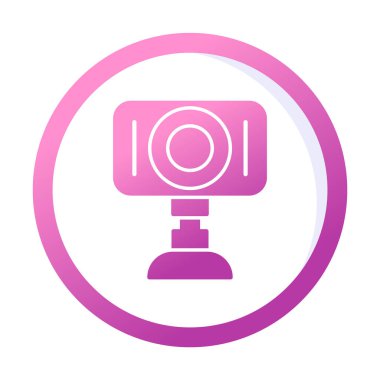 Web kamera simge vektör çizim