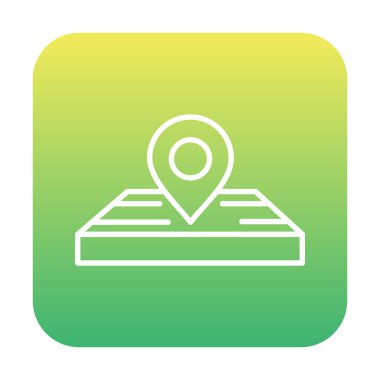 konum pin simgesi, vektör illüstrasyonu basit tasarım