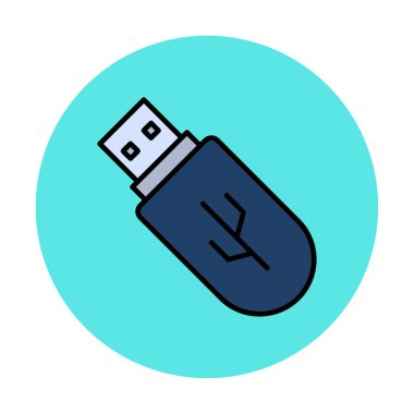 Web için usb flash simgesi.