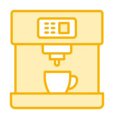 kahve makinesi simgesini, vektör çizim