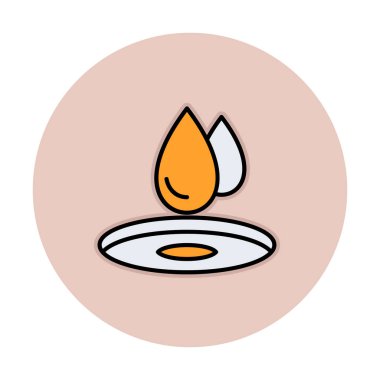 su damlası ağ simgesi, vektör illüstrasyonu 