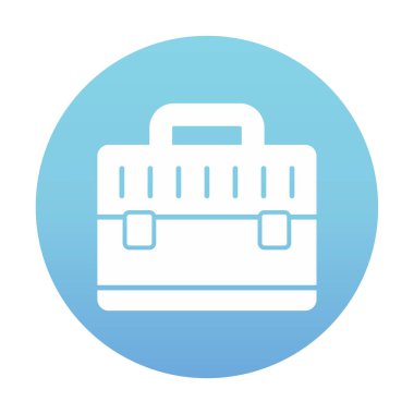 evrak çantası simgesi izole edilmiş web illüstrasyonu