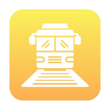 tren simgesi vektör illüstrasyonu 