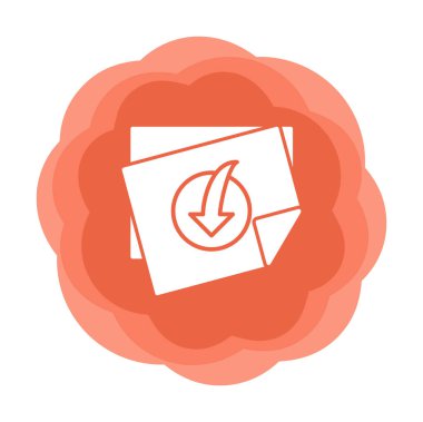  Dosya indir simgesi, vektör çizim