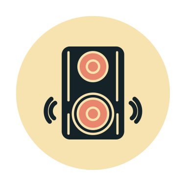 hoparlör simgesi, vektör illüstrasyonu basit tasarım