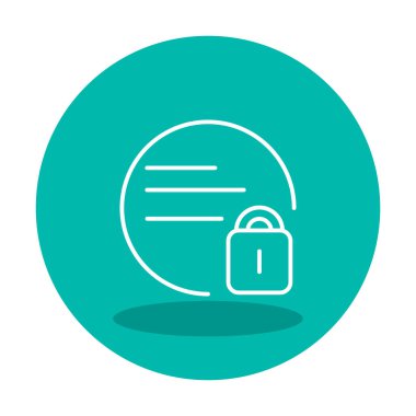 kilit simgesi web basit illüstrasyon