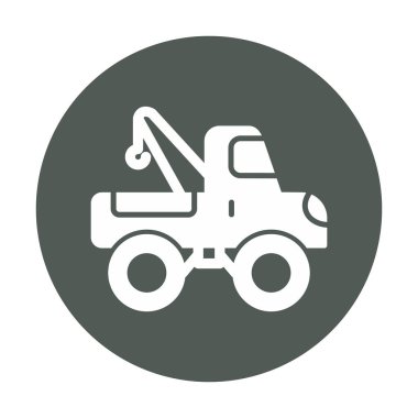 Yapı vinç simgesi, vektör illüstrasyon tasarımı