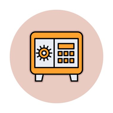 Güvenli kutu vektör çizimi tasarımı