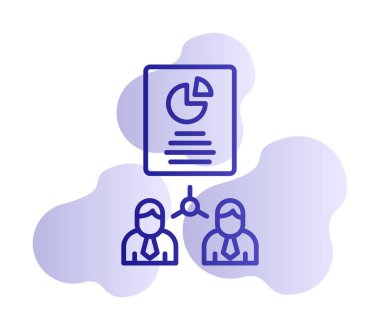 Work Distribution web icon, vector illustration 